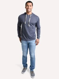 The Normal Brand Men's Hamlin Jersey Hoodie 11 The Normal Brand Men's Hamlin Jersey Hoodie -ST.BERNARD ss19cjh navyalt3