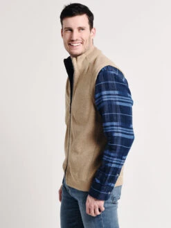 Tommy Bahama Flip Side Classic Zip Vest -ST.BERNARD t217848 goldenhoneyheatheralt1