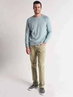 Tommy Bahama Men's Sun Up Sun Down Flip Crew Sweater -ST.BERNARD t419613 aquaicealt3