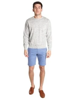 Oxford Abbott Long Sleeve Heather Crewneck Sweater -ST.BERNARD x31011 420vintageindigoalt1