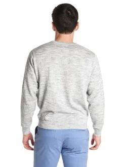 Oxford Abbott Long Sleeve Heather Crewneck Sweater -ST.BERNARD x31011 420vintageindigoalt3